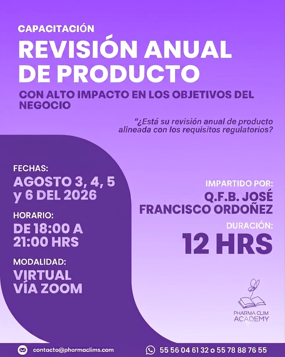 Curso de Revisión Anual de Producto