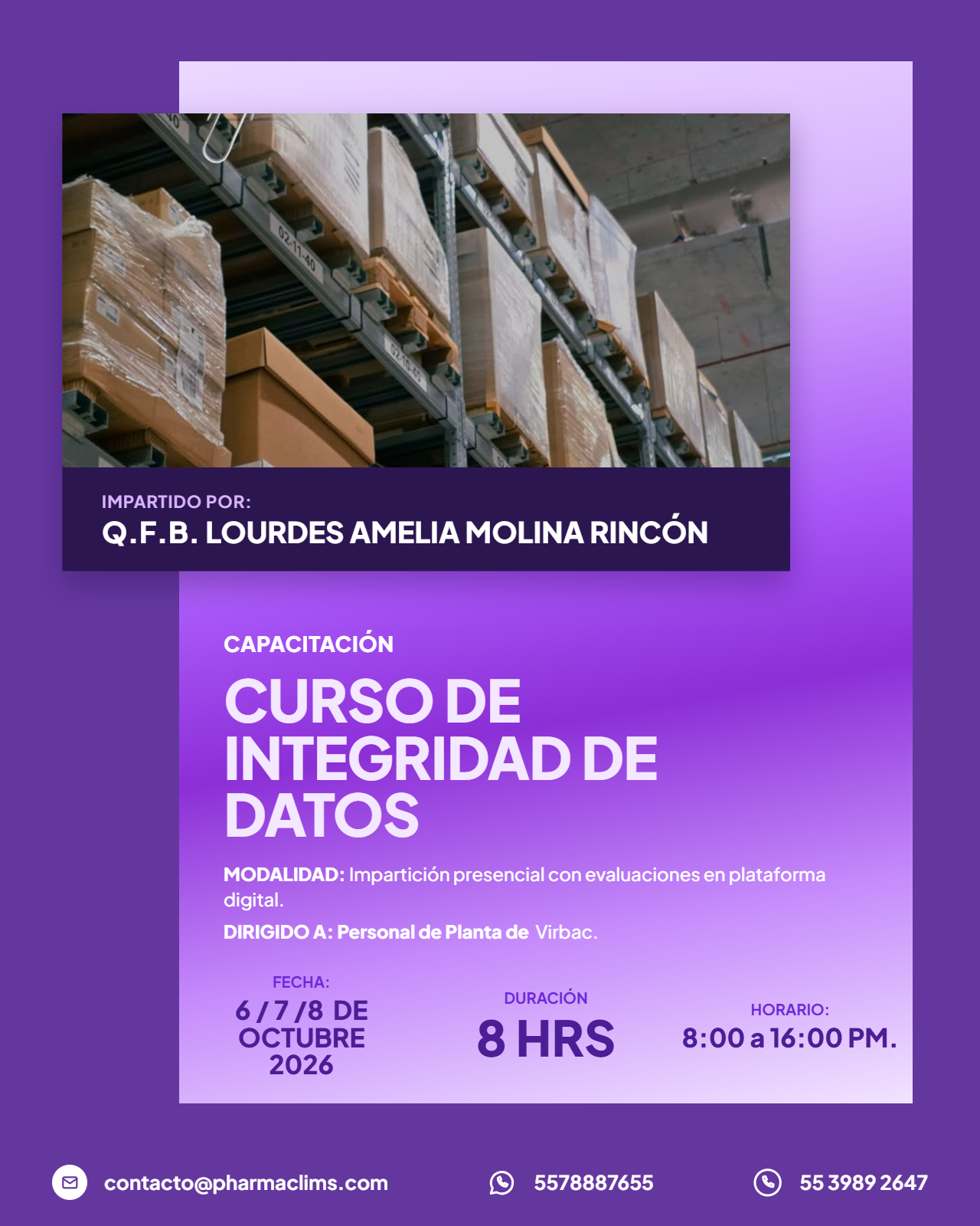 Curso de Integridad de Datos para Personal de Planta