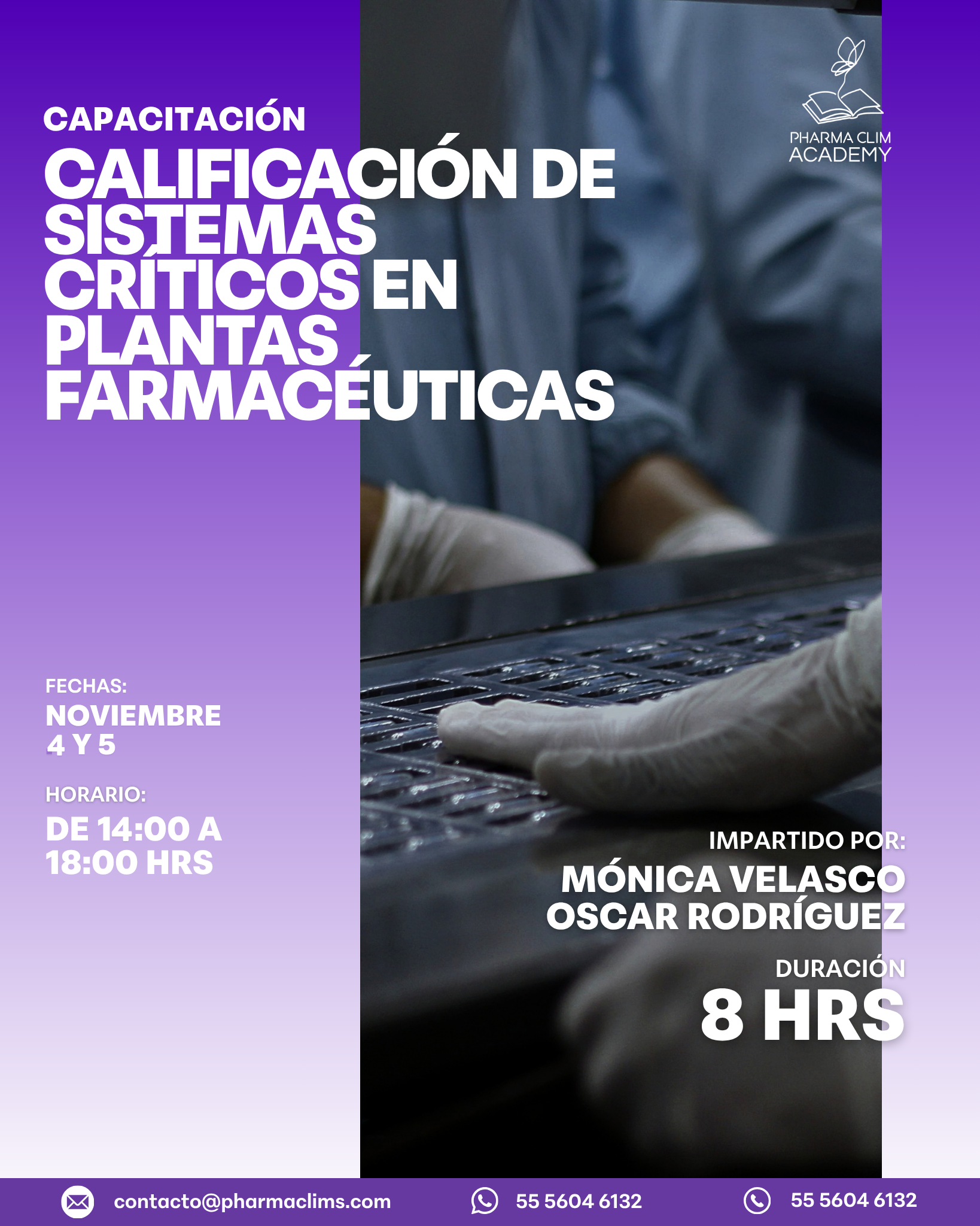 Curso de Calificación de Sistemas Críticos en Plantas Farmacéuticas